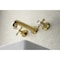Kingston Brass KS4122AX Metropolitan 2-Handle Wall Mount Bathroom Faucet, Brass KS4122AX - alternate 5